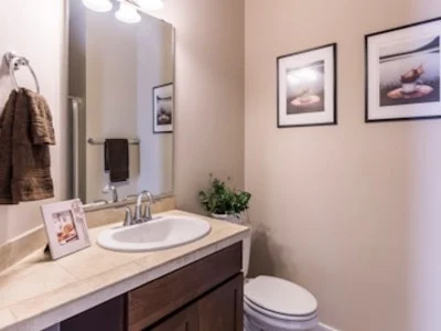 Estantería flotante bambú