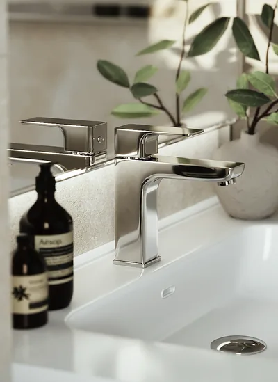 Grifería: Monomando de lavabo Cubeo · cromo — Grohe