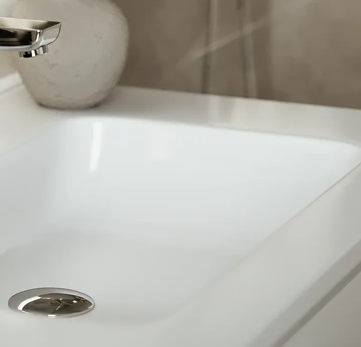 Material: Lavabo cerámico bajo encimera